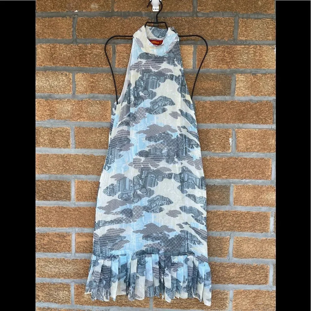 Shanghai Tang  silk sheer dress 10